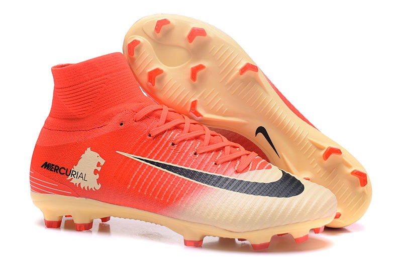 red and gold cleats