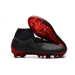 Nike Phantom Vision Elite DF FG Jordan x PSG Soccer Cleat Black Red