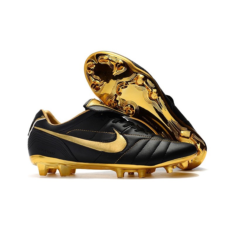 Nike Tiempo Legend 7 R10 FG New Soccer Boots - Black Gold