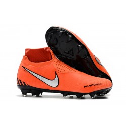 Nike Phantom VSN Elite DF FG New Boots - Orange Black Silver