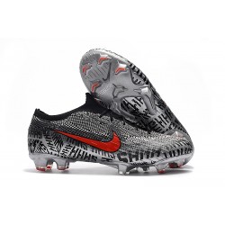 New Neymar Nike Mercurial Vapor XII Elite FG Cleats - Black Red White