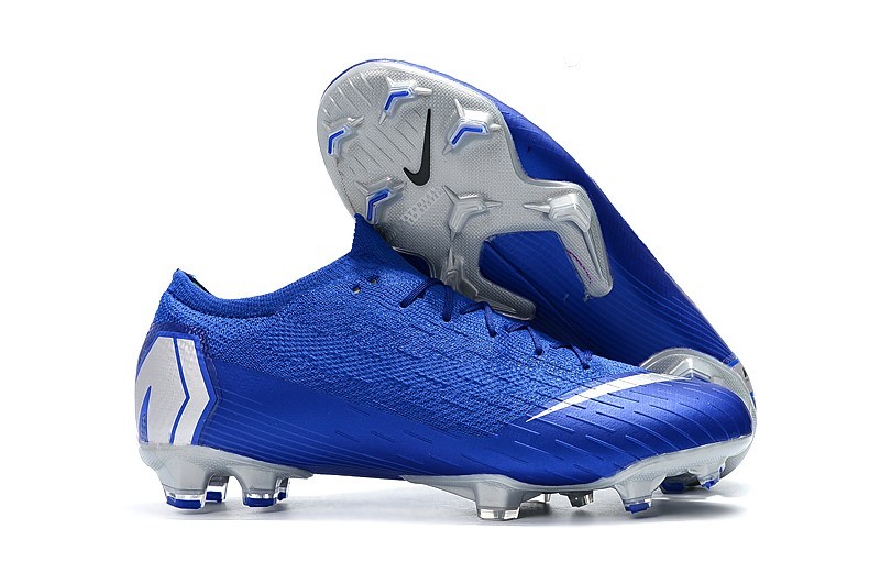 blue and silver nike football boots