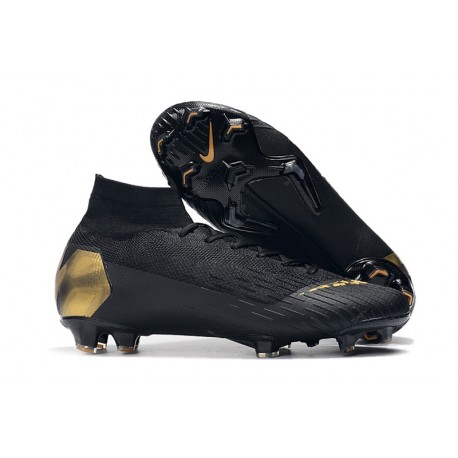Nike Mercurial Superfly VI Elite FG Football Boots -Silver Black