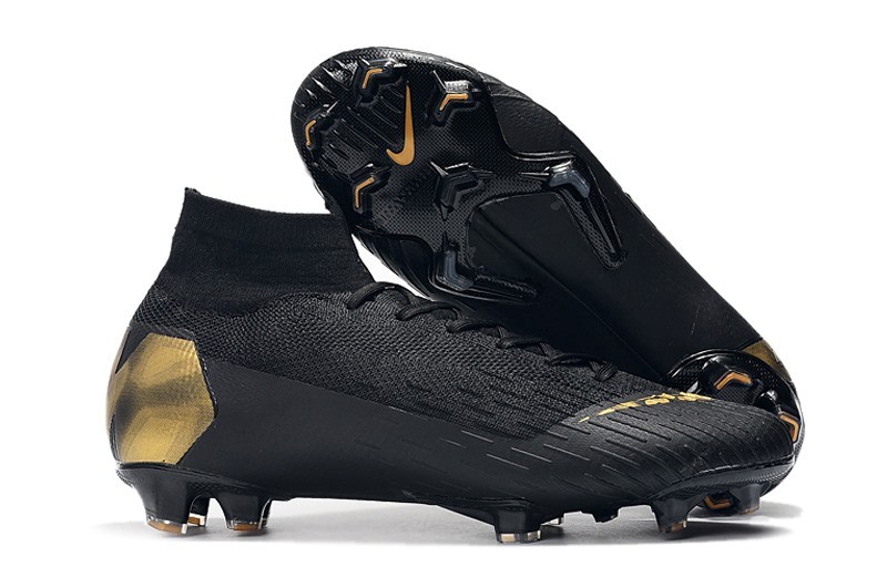 black and gold nike soccer boots