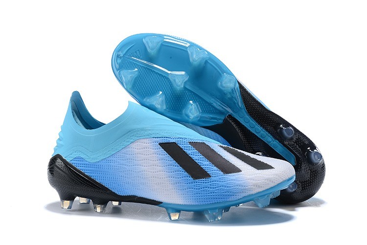 blue and black cleats