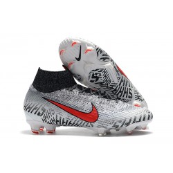 Nike Mercurial Superfly VI Elite FG Football Boots -Silver Black