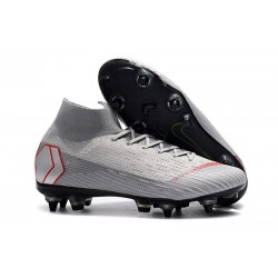 New Nike Mercurial Superfly 6 Elite SG-Pro AC Grey Red