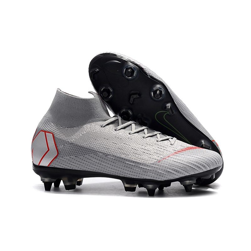nike mercurial superfly grey and red
