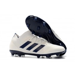 adidas Nemeziz 18.1 Messi FG Firm Ground Boots - White Black