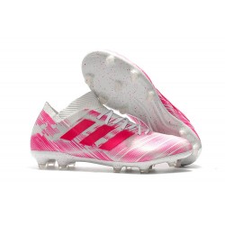 adidas Nemeziz 18.1 Messi FG Firm Ground Boots - Pink White