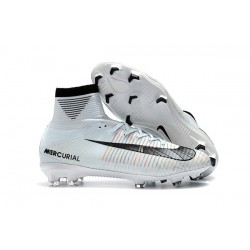 Ronaldo Nike Mercurial Superfly 5 CR7 FG Firm Ground Boots - White Black