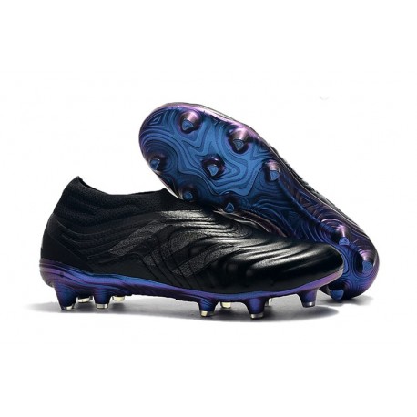 black and blue soccer cleats