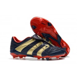 New Adidas Predator Accelerator FG Shoes Blue Gold Red