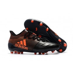 adidas ACE 17.1 Leather FG Soccer Boots Black Orange