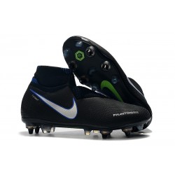 Nike Phantom Vision Elite DF SG-PRO Anti-Clog Black Blue Silver