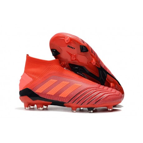 New adidas Predator 19+ FG Soccer Boots - Red