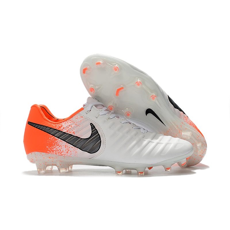 nike football boots white and orange