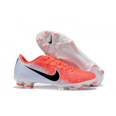 Nike Mercurial Vapor 12 Elite FG Mens Soccer Boots - Crimson White Black