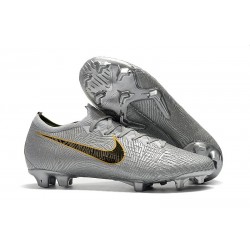 Nike Mercurial Vapor 12 Elite FG Mens Soccer Boots - Silver Black