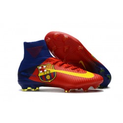 Nike Mercurial Superfly V FG Dynamic Fit Cleat - Barcelona Red