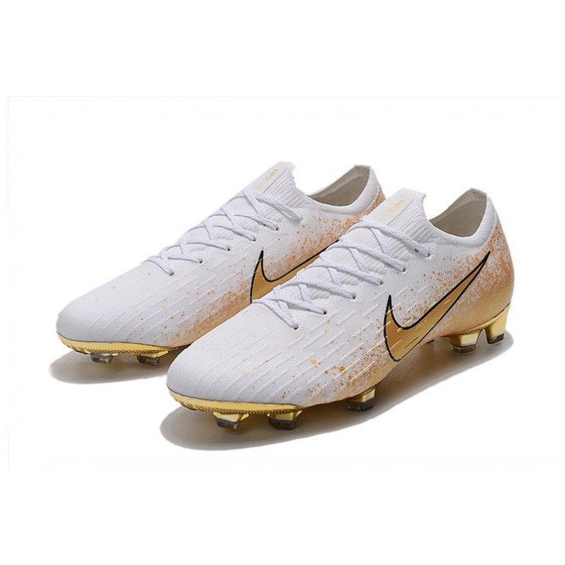 nike mercurial white and gold