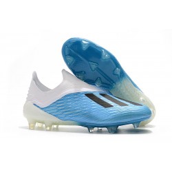 adidas X 18+ FG Firm Ground Cleats - Blue White Black