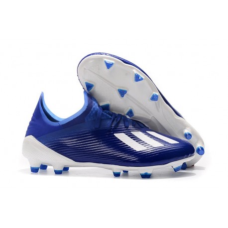 adidas X 19.1 FG Firm Ground Soccer Cleats Blue White