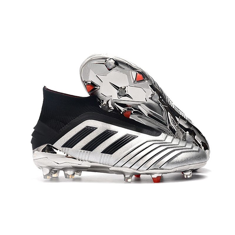 predator silver boots