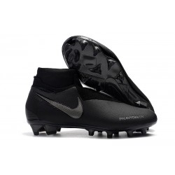 Nike Phantom Vision Elite DF FG Firm Ground Soccer Cleat All Black