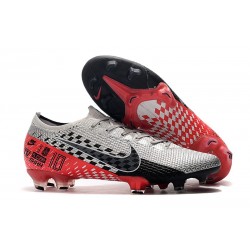 Neymar Nike Mercurial Vapor 13 Elite FG Chrome Black Red