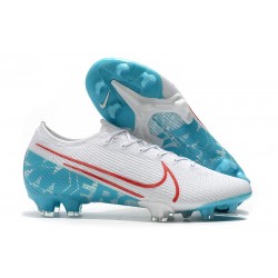 Nike Mercurial Vapor 13 Elite FG New Shoes - White Blue