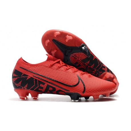 Nike Mercurial Vapor 13 Elite FG New Shoes - Red Black