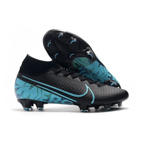 nike mercurial blue and black