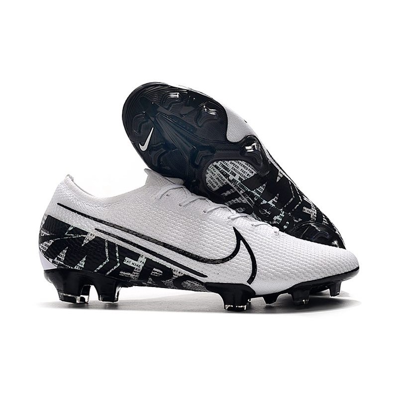 nike mercurial black and white