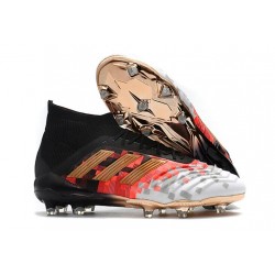 adidas 2018 Predator 18.1 Telstar FG Soccer Cleats - Black Copper Grey