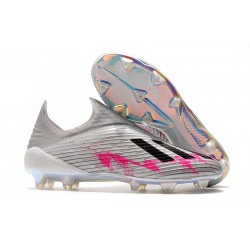 New adidas X 19+ FG Firm Ground Shoes Silver Black Pink