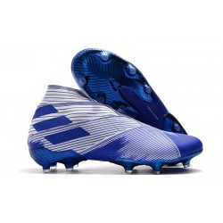 adidas Nemeziz 19+ FG Soccer Cleat Blue White