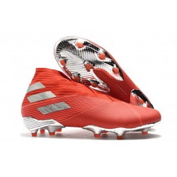 adidas Nemeziz 19+ FG Soccer Cleat Active Red