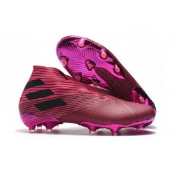adidas Nemeziz 19+ FG Soccer Cleat Pink Black
