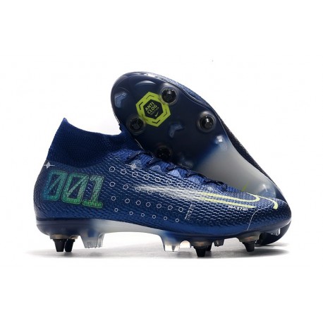 Nike Mercurial Superfly 7 Elite SG-Pro Blue Void Volt White