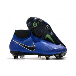 Nike Phantom Vision Elite DF SG-PRO Anti-Clog Racer Blue Black Silver