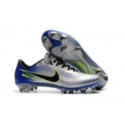 Nike Mercurial Vapor XI FG Men Football Shoes - Silver Blue