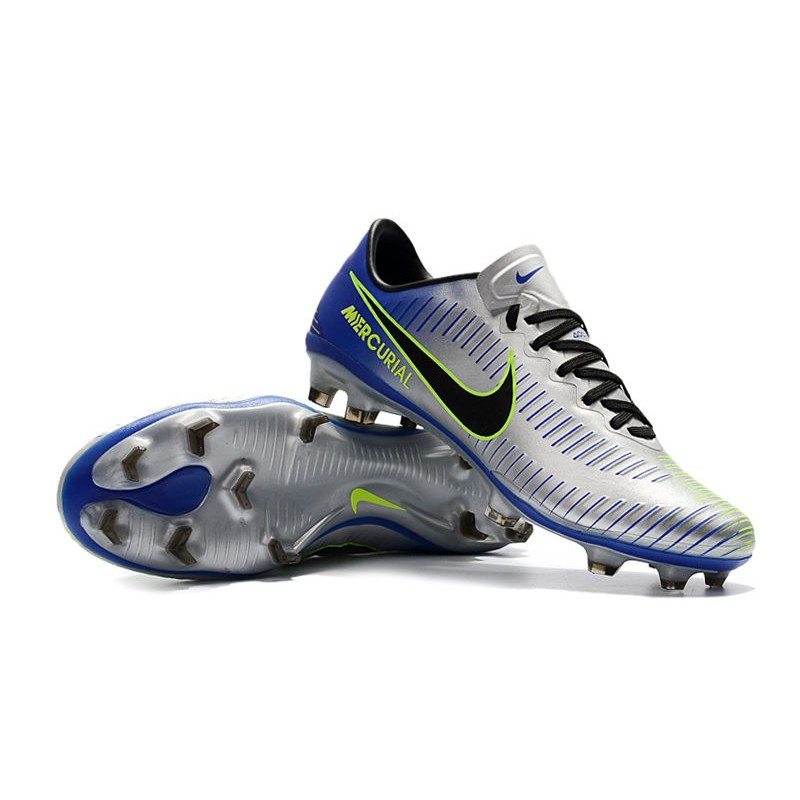 nike mercurial blue and silver