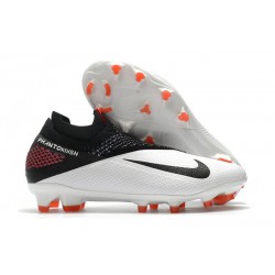 Nike Phantom VSN 2 Elite DF Firm Ground Boots White Black Laser Crimson