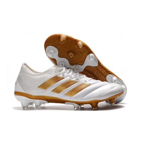 New adidas Copa 19.1 FG Soccer Shoes -White Gold