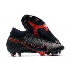 Nike Mercurial Superfly 7 Elite DF FG Black Red