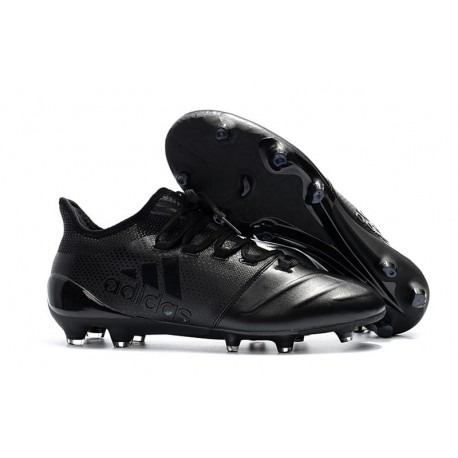 henvise stenografi lobby adidas ACE 17.1 Leather FG Soccer Boots Full Black