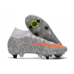 Nike Mercurial Superfly 7 Elite SG-Pro CR7 Safari - White Orange Black