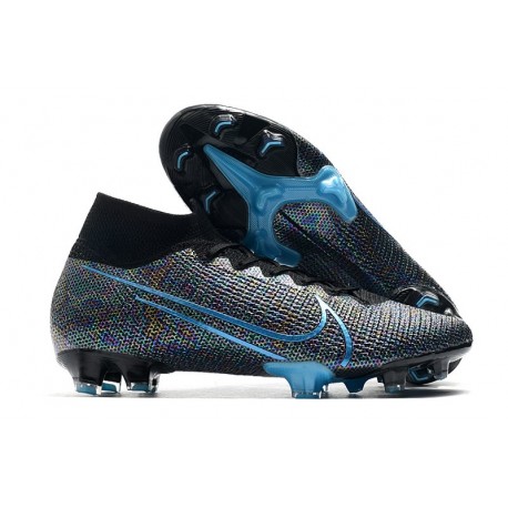 Nike Mercurial Superfly 7 Elite DF FG Wavelength - Black Laser Blue