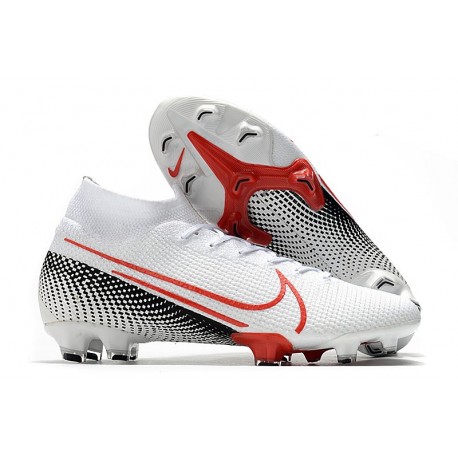 Nike Mercurial Superfly 7 Elite DF FG LAB2 - White Laser Crimson Black